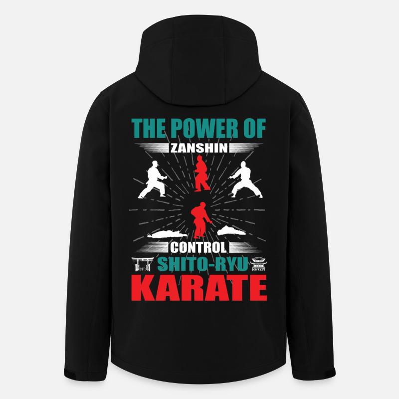Shito-Ryu Karate Zanshin Design - Men’s Recycled Softshell Jacket by Stanley/Stella - black