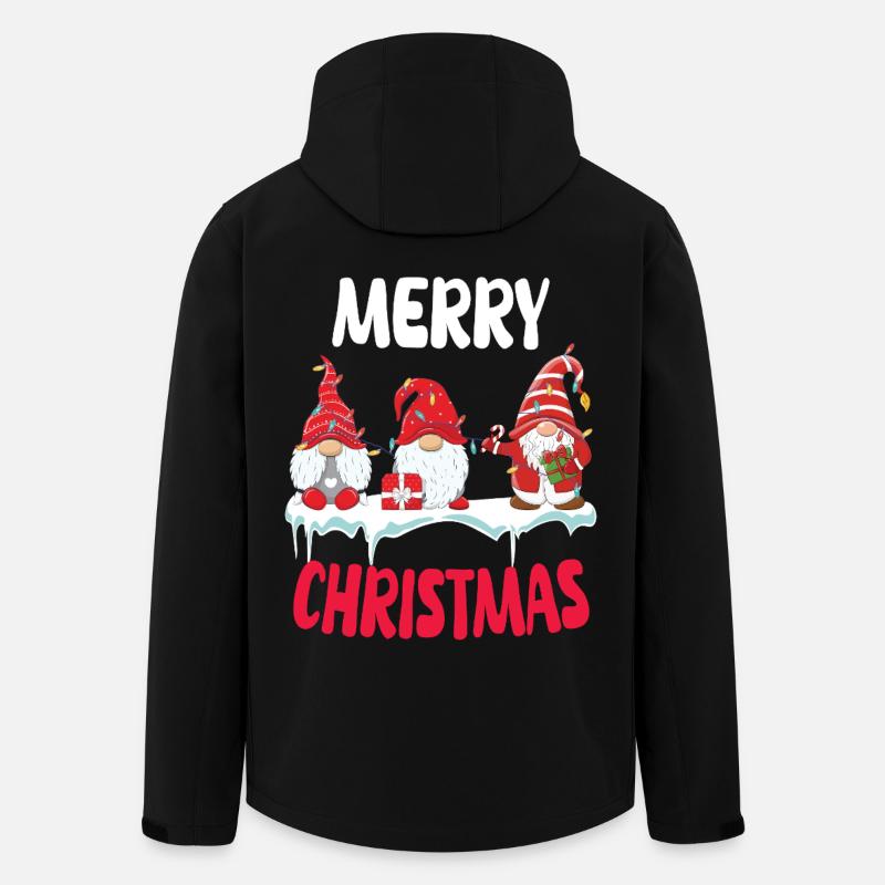 Gnomische Weihnachtstruppe - Recycelte Männer Softshell-Jacke von Stanley/Stella - Schwarz