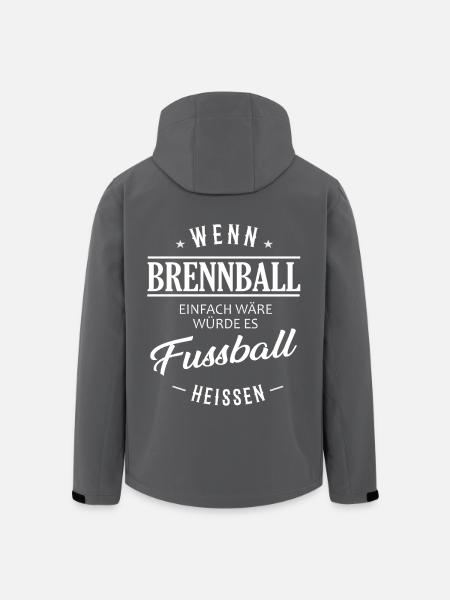 If Brennball were easy - Men’s Recycled Softshell Jacket by Stanley/Stella - black