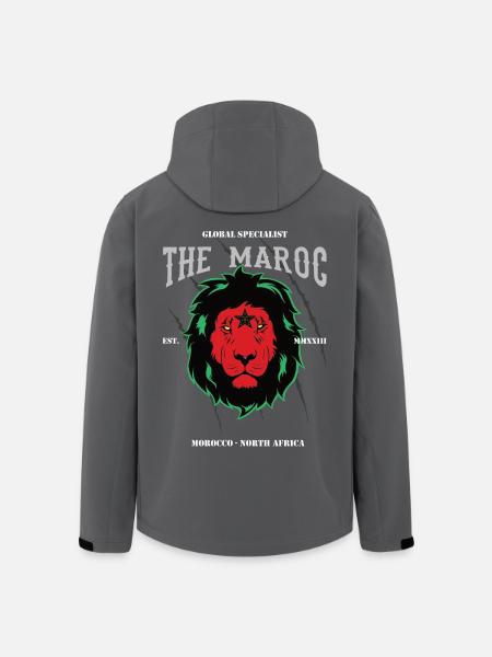 Le Marocain – Fier du design marocain - Veste softshell homme en polyester recyclé Stanley/Stella - noir