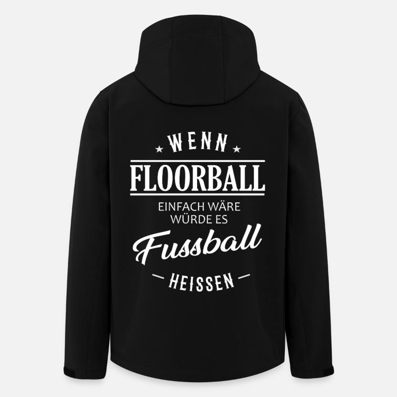 If floorball were easy - Men’s Recycled Softshell Jacket by Stanley/Stella - black