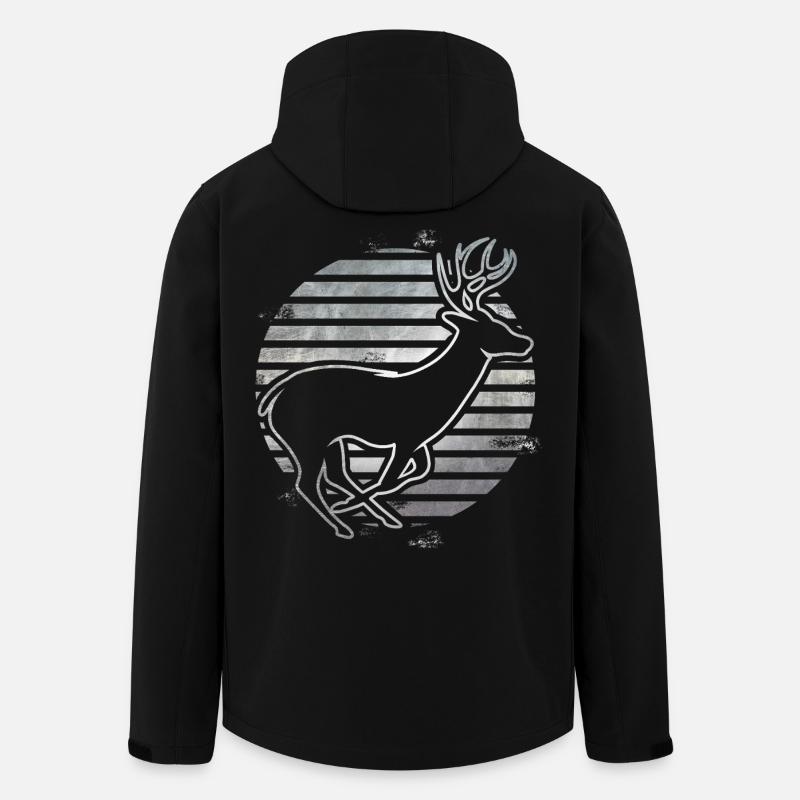 Reh - Recycelte Männer Softshell-Jacke von Stanley/Stella - Schwarz