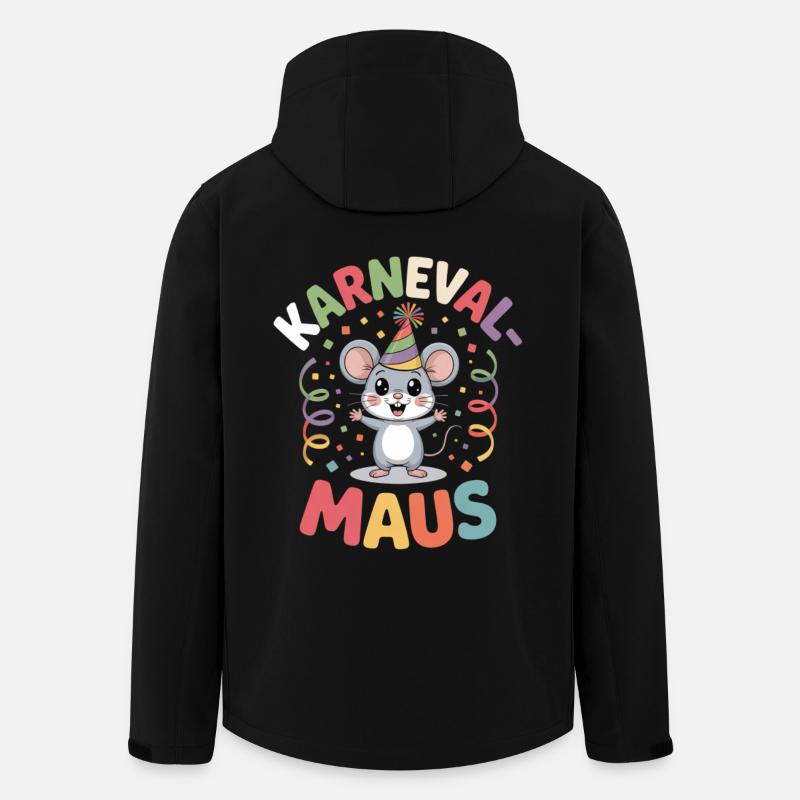 Karnevalsmaus Karneval Köln Kölner Karnevals Maus - Recycelte Männer Softshell-Jacke von Stanley/Stella - Schwarz