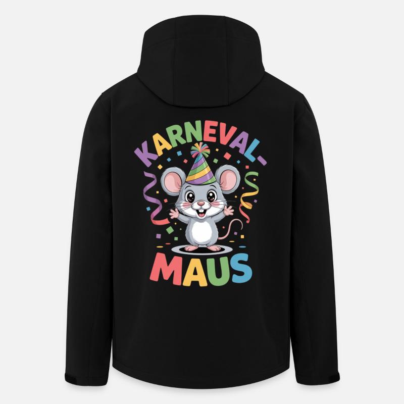 Karnevals Maus Fasching Kostüm - Recycelte Männer Softshell-Jacke von Stanley/Stella - Schwarz