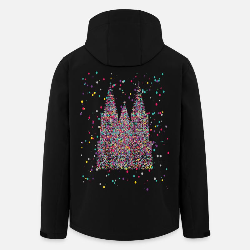 Cologne Cathedral Carnival Carnival Confetti Costume - Men’s Recycled Softshell Jacket by Stanley/Stella - black