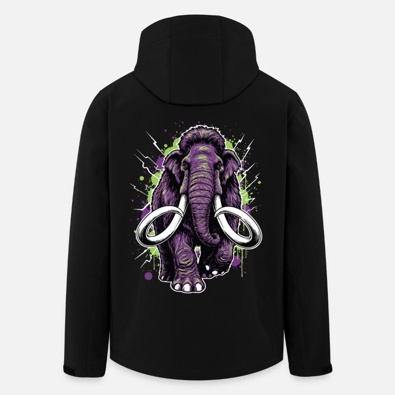 Königliche Mammut-Ahnenkraft - Recycelte Männer Softshell-Jacke von Stanley/Stella - Schwarz
