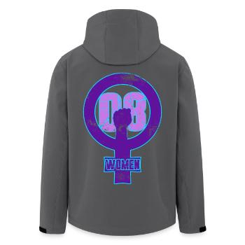 Internationaler Frauentag Design - Für Frauen - Recycelte Männer Softshell-Jacke von Stanley/Stella - Schwarz - Hinten - AI Model Male 185 light (185cm)