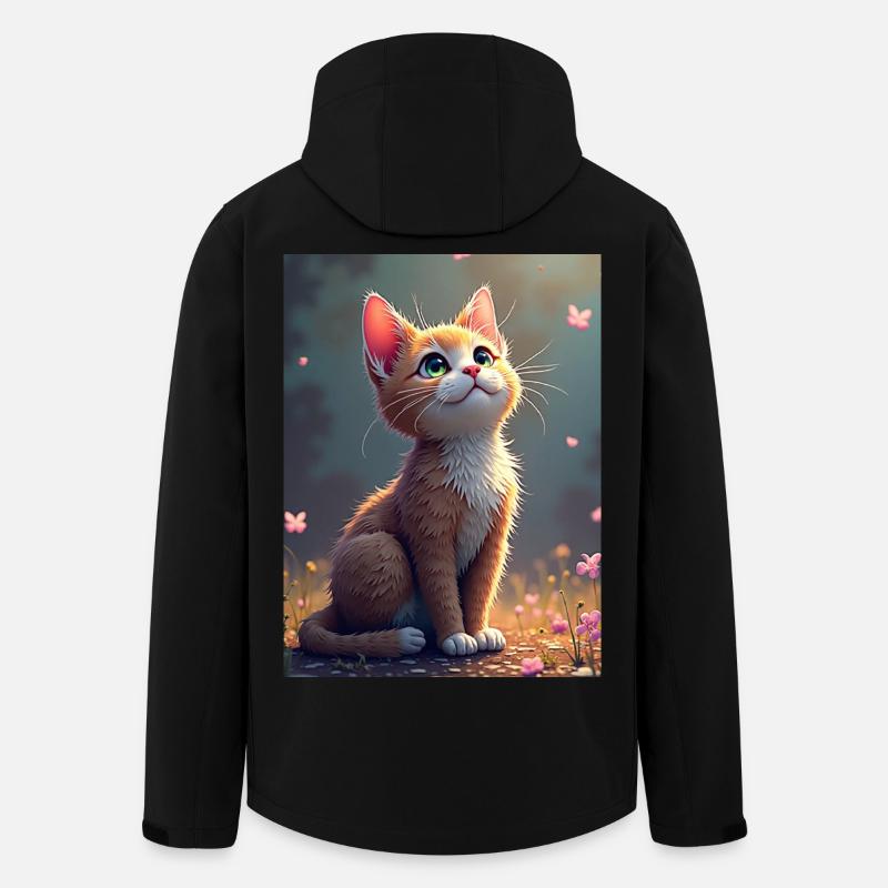 chaton_mignon - Recycelte Männer Softshell-Jacke von Stanley/Stella - Schwarz