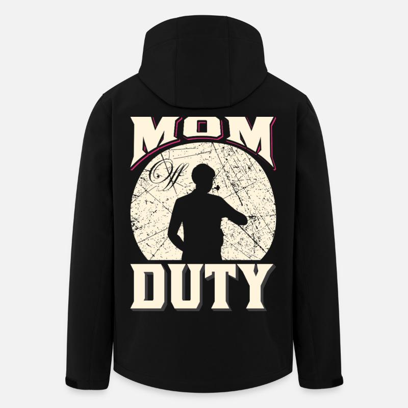 Mom Off Duty Funny Relax - Men’s Recycled Softshell Jacket by Stanley/Stella - black