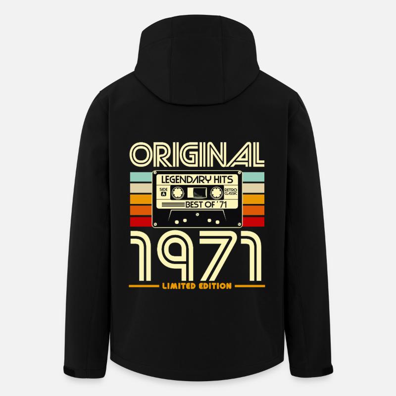 Original 1971 Édition Limitée - Veste softshell homme en polyester recyclé Stanley/Stella - noir