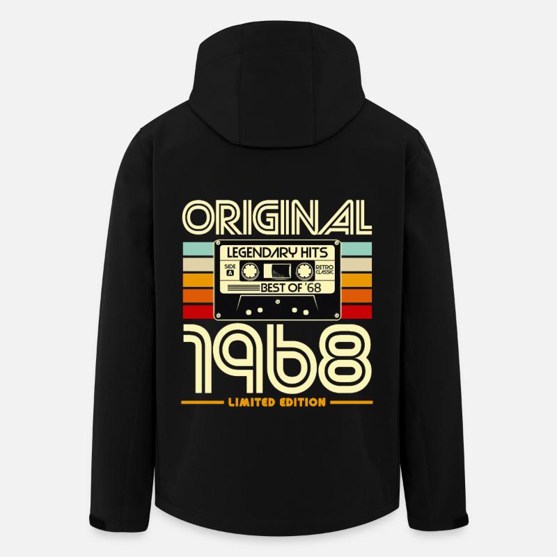 Original 1968 Édition Limitée - Veste softshell homme en polyester recyclé Stanley/Stella - noir