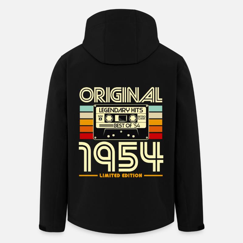 Original 1954 Cassette Retro - Veste softshell homme en polyester recyclé Stanley/Stella - noir