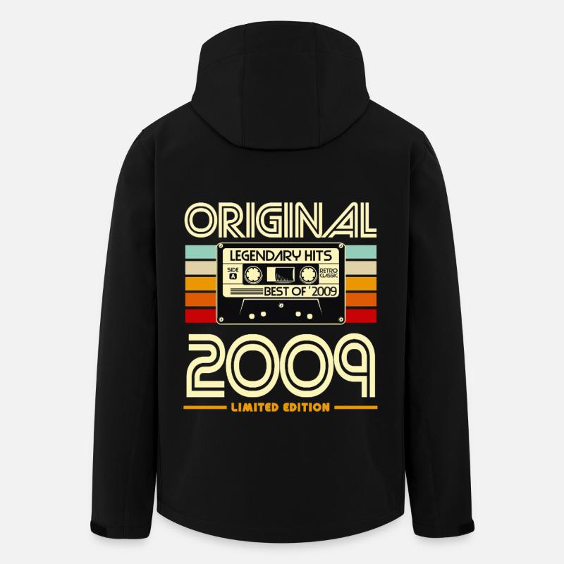 Kassette Retro 2009 Edition - Recycelte Männer Softshell-Jacke von Stanley/Stella - Schwarz