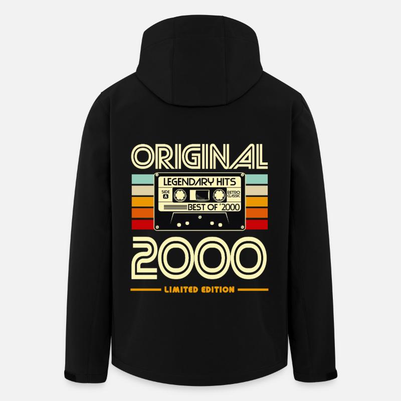 Kassetten-Original 2000er Retro-Hits - Recycelte Männer Softshell-Jacke von Stanley/Stella - Schwarz