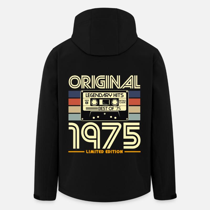 1975 Limited Edition Cassette - Men’s Recycled Softshell Jacket by Stanley/Stella - black