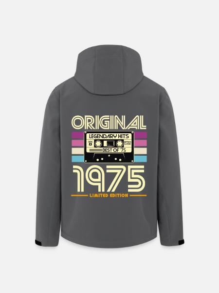 Limitierte Retro-Kassette von 1975 - Recycelte Männer Softshell-Jacke von Stanley/Stella - Schwarz