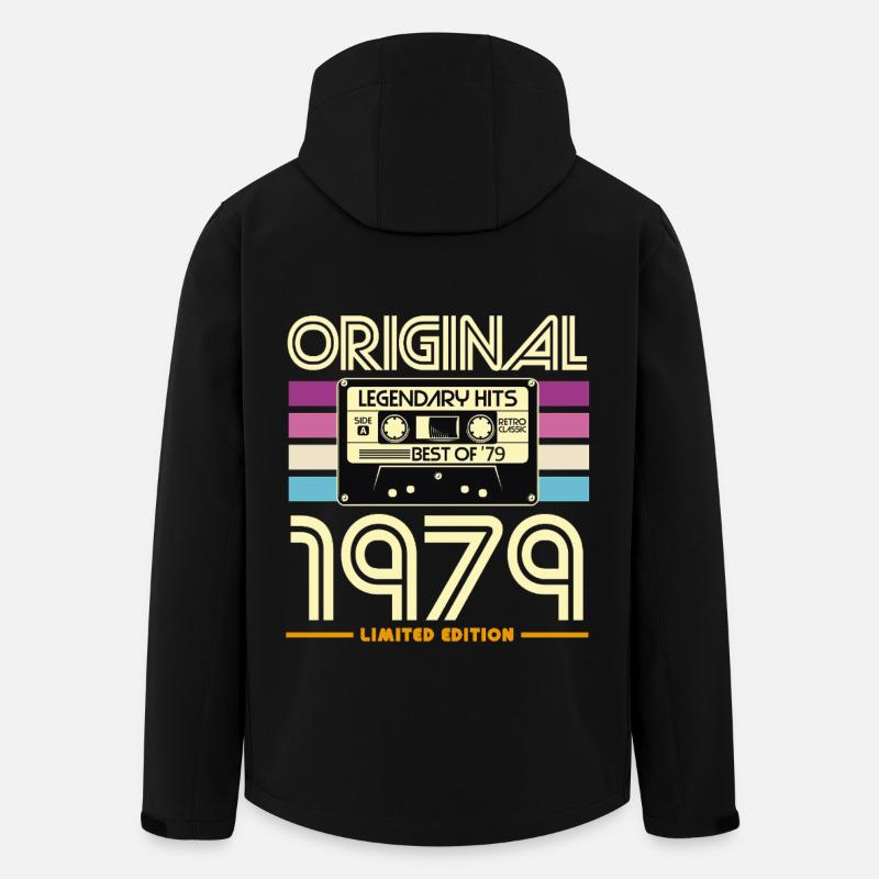 Cassette 1979 Original Hits - Men’s Recycled Softshell Jacket by Stanley/Stella - black