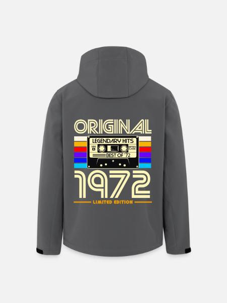 1972 Limited Edition Cassette - Men’s Recycled Softshell Jacket by Stanley/Stella - black