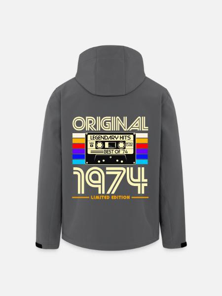 Original 1974 Limited Edition - Veste softshell homme en polyester recyclé Stanley/Stella - noir