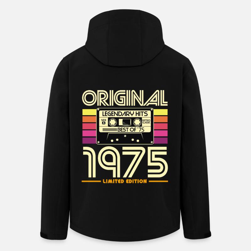 Original-Kassetten-Limited von 1975 - Recycelte Männer Softshell-Jacke von Stanley/Stella - Schwarz