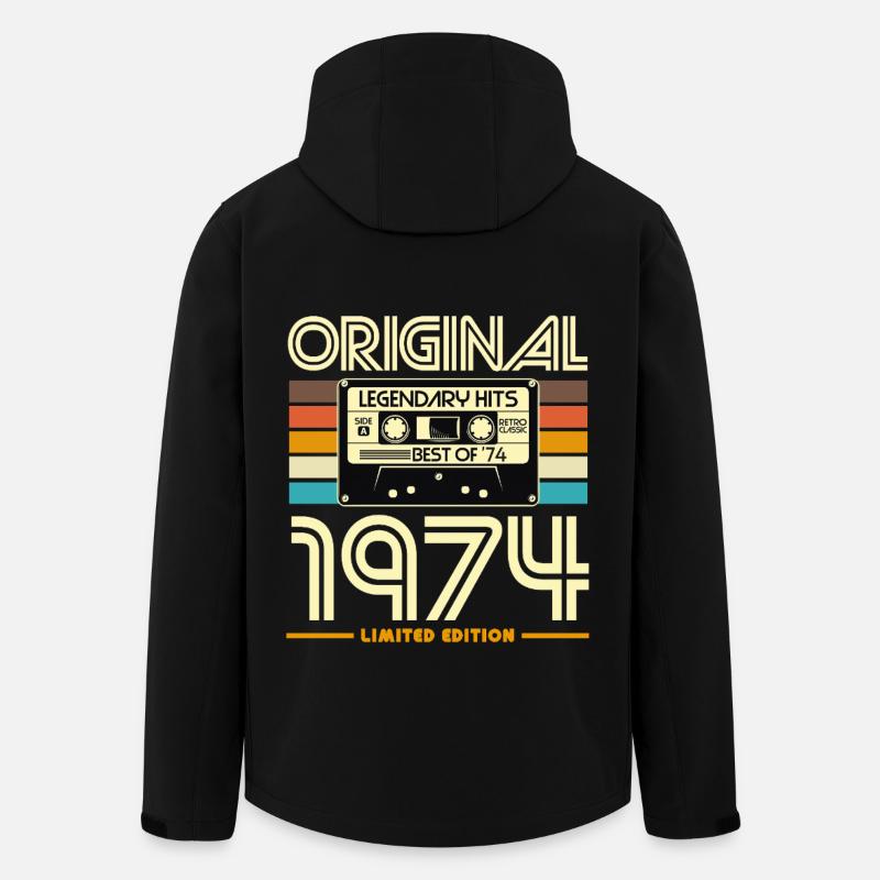 Original 1974 Limited Edition - Men’s Recycled Softshell Jacket by Stanley/Stella - black