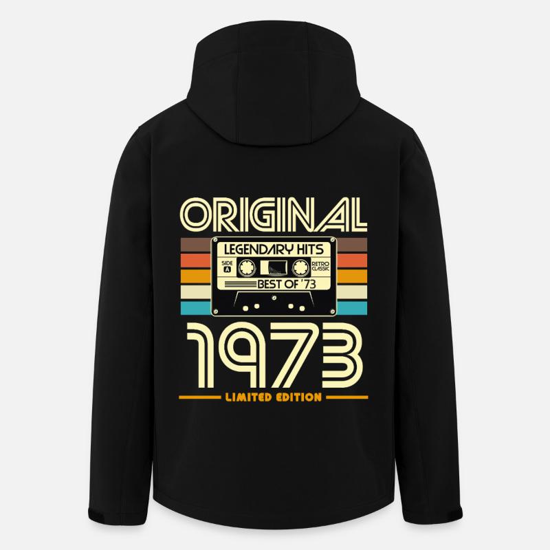 Original 1973 – Begrenzte Retro-Hits - Recycelte Männer Softshell-Jacke von Stanley/Stella - Schwarz