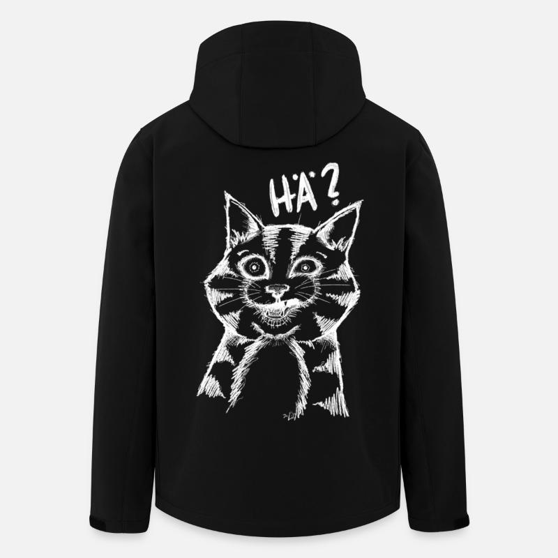 HÄ CAT - Recycelte Männer Softshell-Jacke von Stanley/Stella - Schwarz