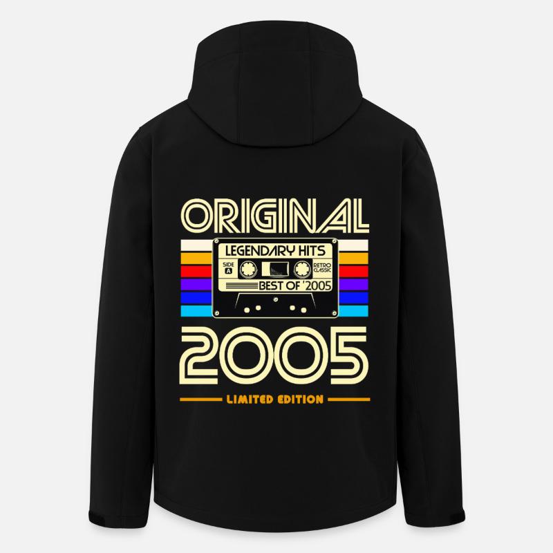 Originale limitierte Kassette von 2005 - Recycelte Männer Softshell-Jacke von Stanley/Stella - Schwarz