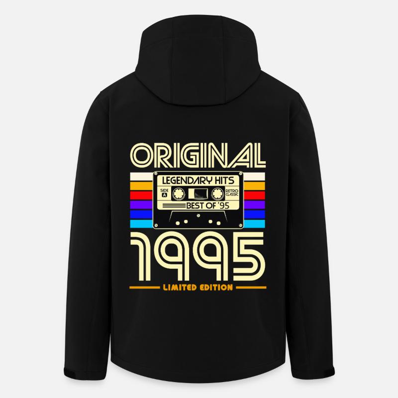Original 1995 Cassette Limité - Veste softshell homme en polyester recyclé Stanley/Stella - noir