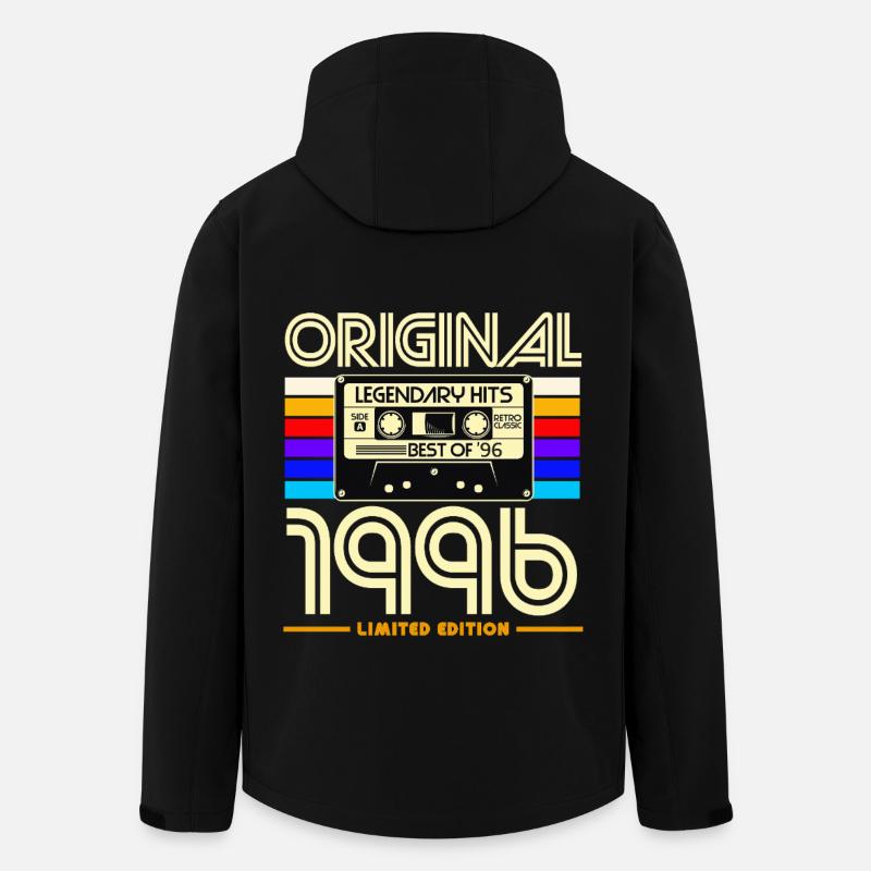 Originalkassette Retro von 1996 - Recycelte Männer Softshell-Jacke von Stanley/Stella - Schwarz