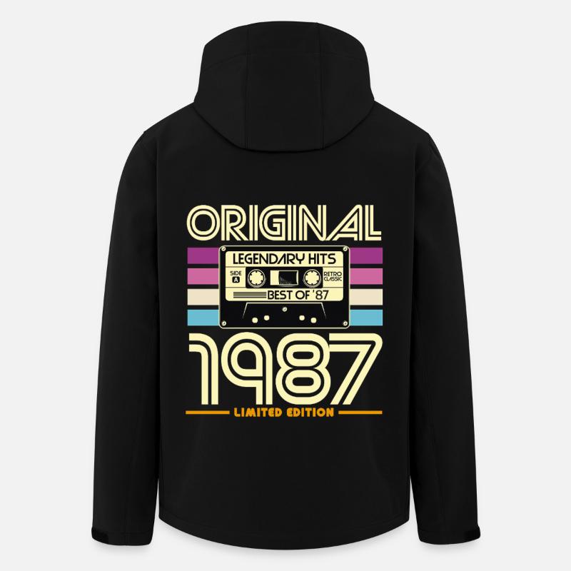 Originale limitierte Edition von 1987 - Recycelte Männer Softshell-Jacke von Stanley/Stella - Schwarz