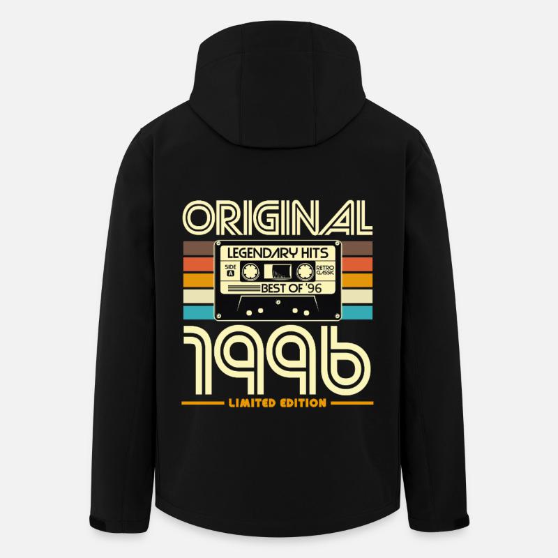 Originalkassette Retro von 1996 - Recycelte Männer Softshell-Jacke von Stanley/Stella - Schwarz