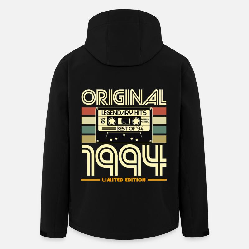 Original 1994 Nostalgie Cassette - Veste softshell homme en polyester recyclé Stanley/Stella - noir