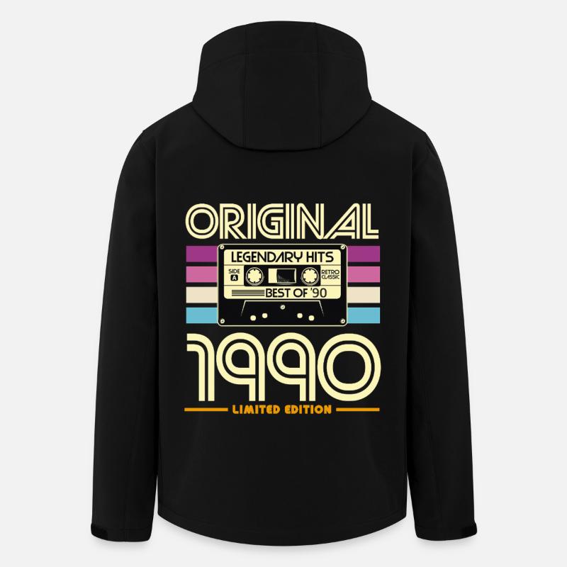 Original Hits 90s Cassette - Veste softshell homme en polyester recyclé Stanley/Stella - noir