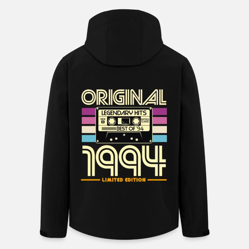 Original 1994 Cassette Retro Edition - Veste softshell homme en polyester recyclé Stanley/Stella - noir
