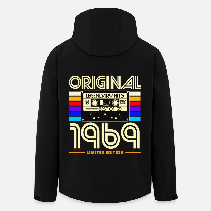 Original 1969 Édition Limitée - Veste softshell homme en polyester recyclé Stanley/Stella - noir