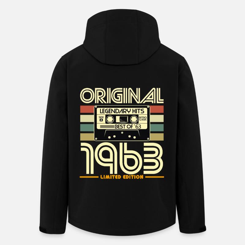 Kassette Retro 1963 Original - Recycelte Männer Softshell-Jacke von Stanley/Stella - Schwarz