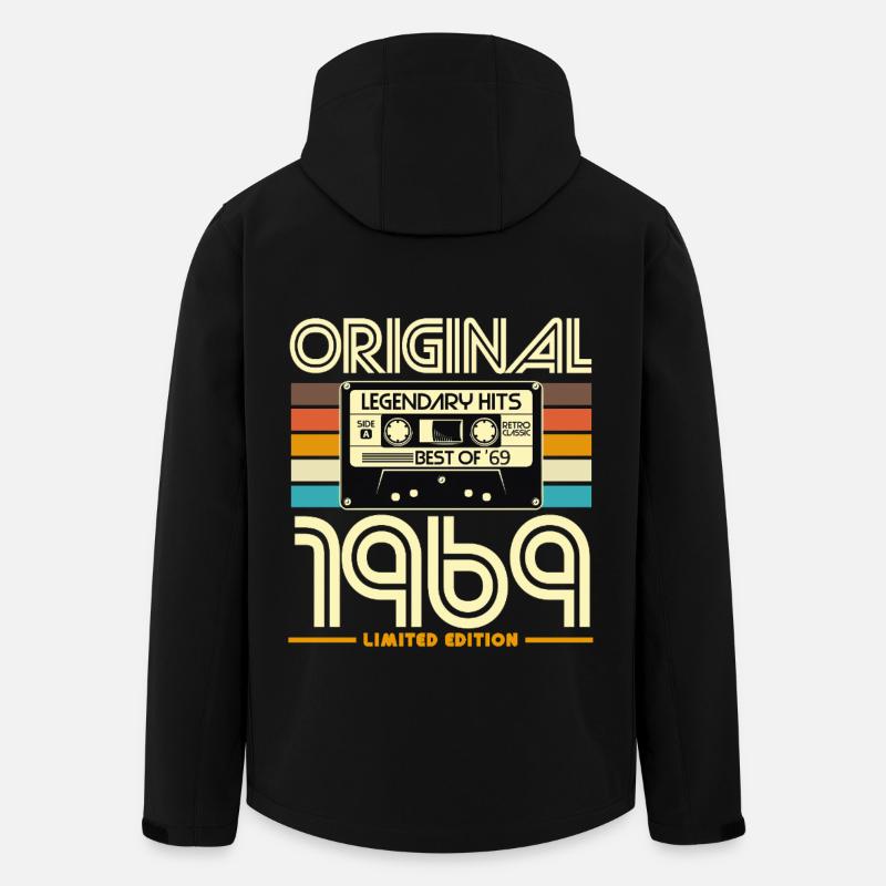 Original 1969 édition limitée - Veste softshell homme en polyester recyclé Stanley/Stella - noir