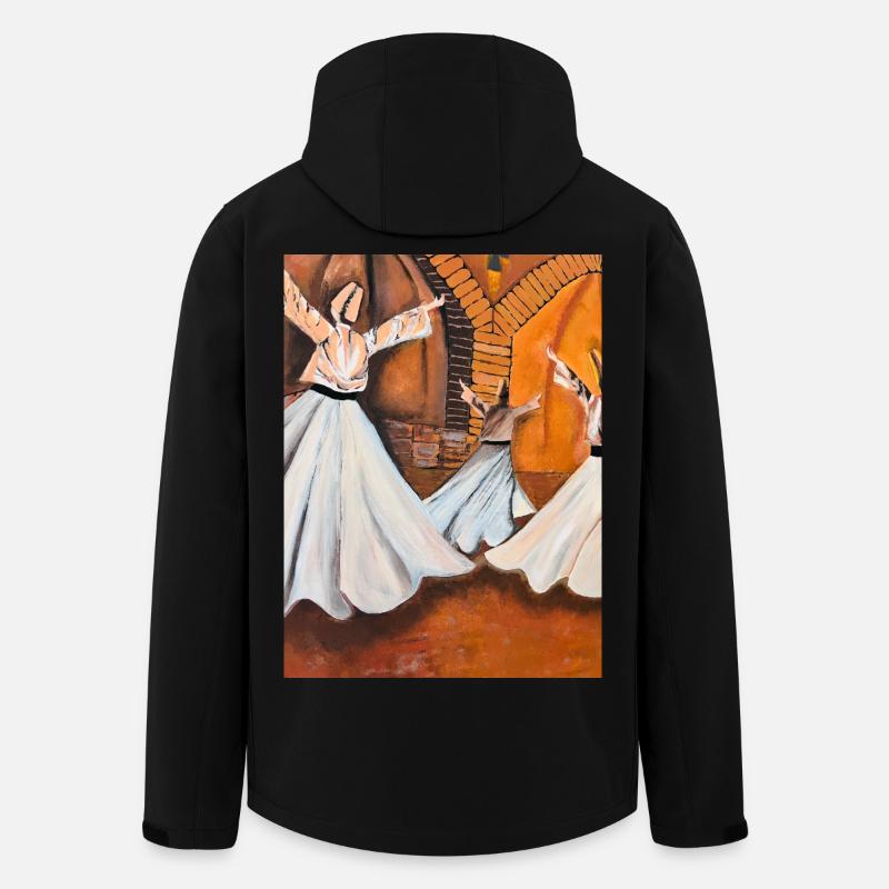 Sema - The Mystical Light Dance - Men’s Recycled Softshell Jacket by Stanley/Stella - black