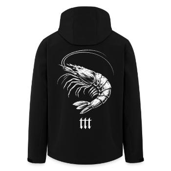 TTT Shrimp - Recycelte Männer Softshell-Jacke von Stanley/Stella - Schwarz - Hinten - AI Model Male 185 light (185cm)