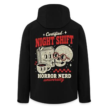 Nerd certifié de nuit en horreur - Veste softshell homme en polyester recyclé Stanley/Stella - noir - Dos - AI Model Male 185 light (185cm)