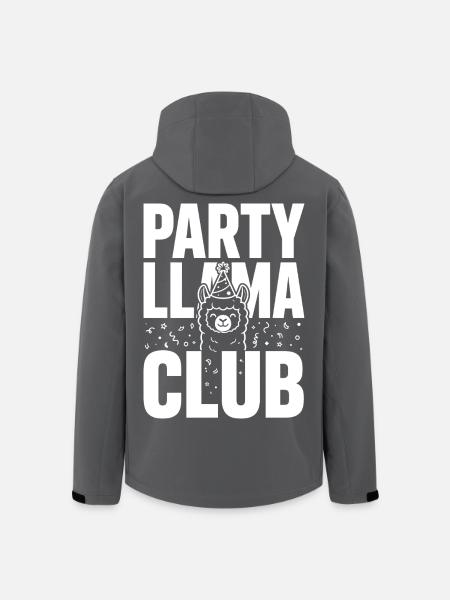Party Llama Club – Feierlaune - Recycelte Männer Softshell-Jacke von Stanley/Stella - Schwarz