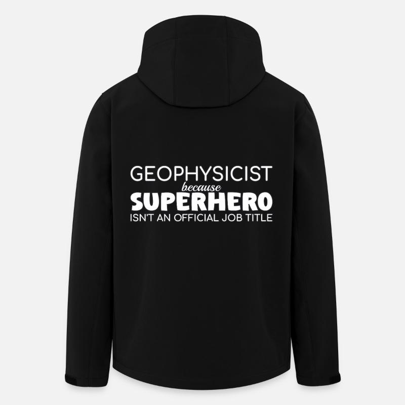 Geophysicist Superhero Geophysics - Men’s Recycled Softshell Jacket by Stanley/Stella - black