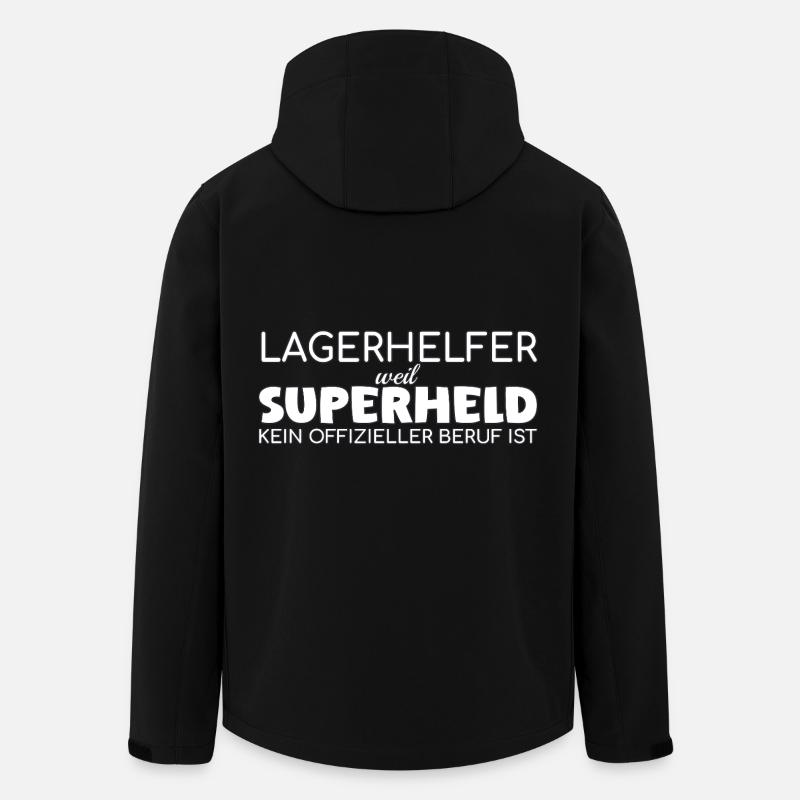 Super-héros Camp Helper - Veste softshell homme en polyester recyclé Stanley/Stella - noir