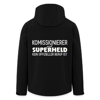 Picker Super-héros - Veste softshell homme en polyester recyclé Stanley/Stella - noir - Dos - AI Model Male 185 light (185cm)