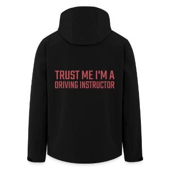Driving Instructor Trust me Drive Tutor - Men’s Recycled Softshell Jacket by Stanley/Stella - black - Back - AI Model Male 185 light (185cm)