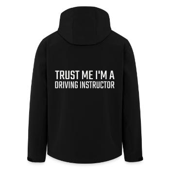 Driving Instructor Trust me Drive Tutor - Men’s Recycled Softshell Jacket by Stanley/Stella - black - Back - AI Model Male 185 light (185cm)