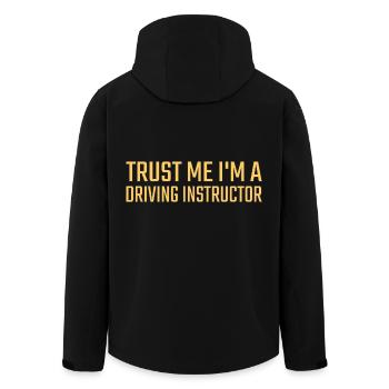 Driving Instructor Trust me Drive Tutor - Men’s Recycled Softshell Jacket by Stanley/Stella - black - Back - AI Model Male 185 light (185cm)