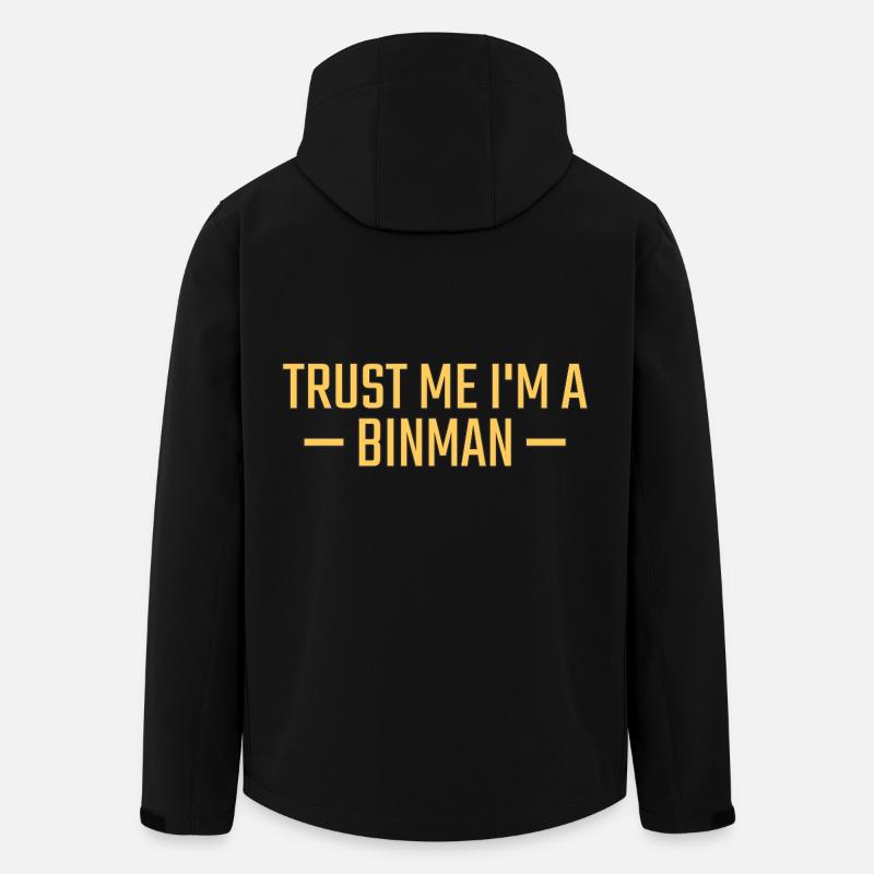 Binman Fais-moi confiance - Veste softshell homme en polyester recyclé Stanley/Stella - noir