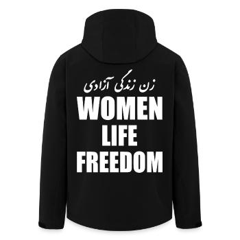 Women life freedom - Veste softshell homme en polyester recyclé Stanley/Stella - noir - Dos - AI Model Male 185 light (185cm)